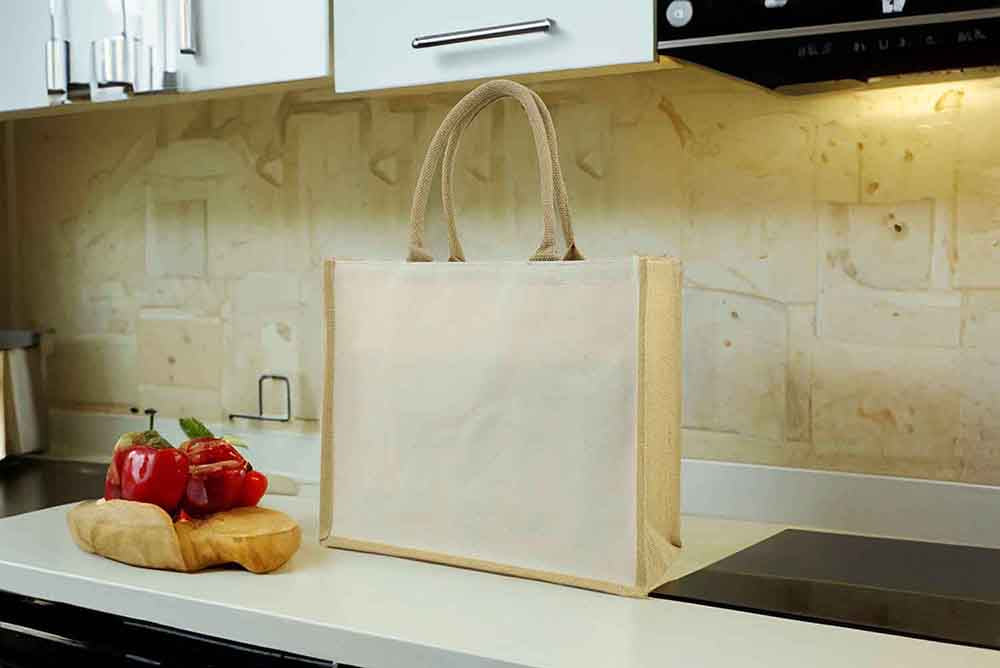 Jute Canvas Bag – custom branded corporate gift, Kaaf Creations UAE