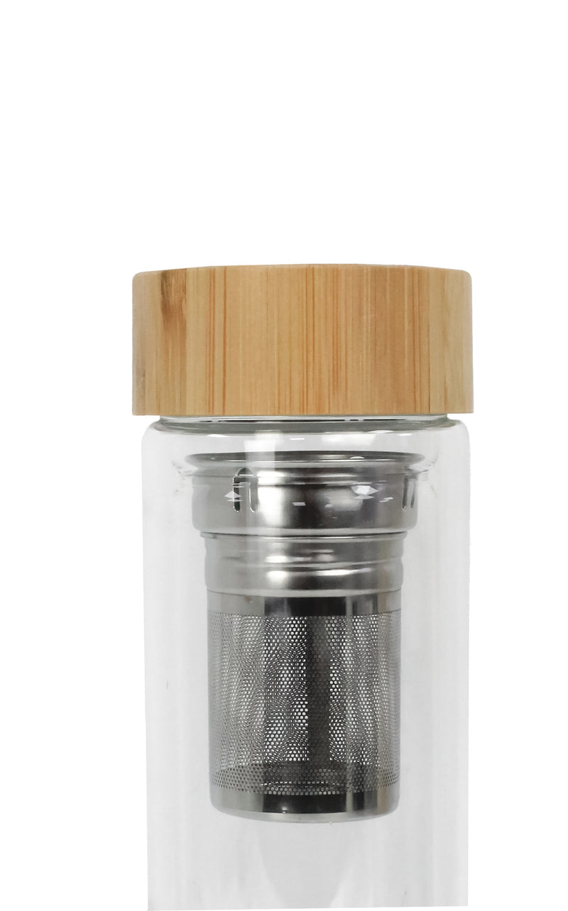 Double Wall Glass Bottle – custom branded corporate gift, Kaaf Creations UAE