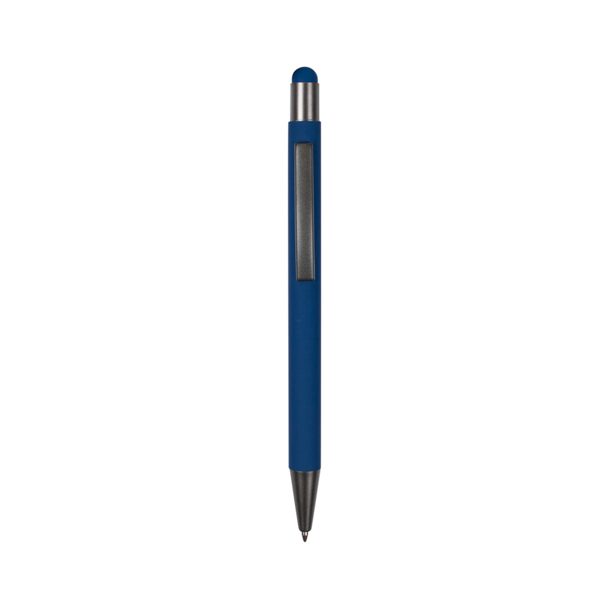 Metal pen with color stylus blue