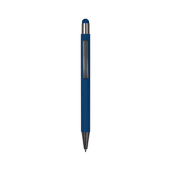 Metal pen with color stylus blue