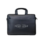 Premium black executive laptop bag with padded protection and luxury business travel design