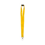 Lanyard with safety Clip and Metal Hook Yellow