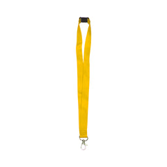 Lanyard with safety Clip and Metal Hook Yellow