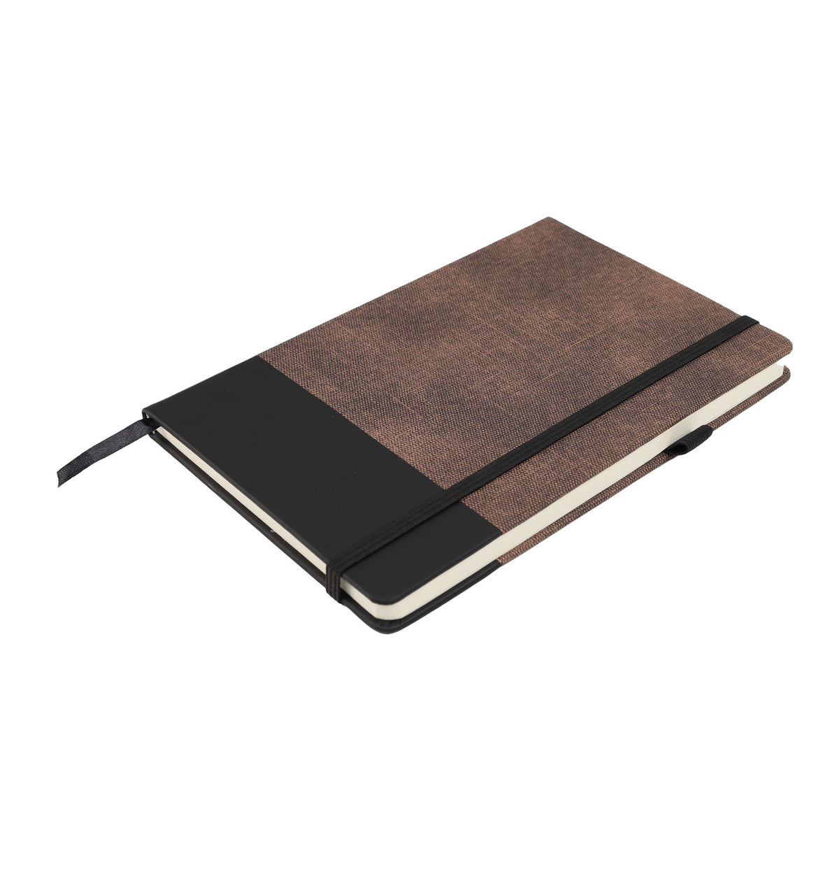 Two-tone Personalized PU Notebook – custom branded corporate gift, Kaaf Creations UAE