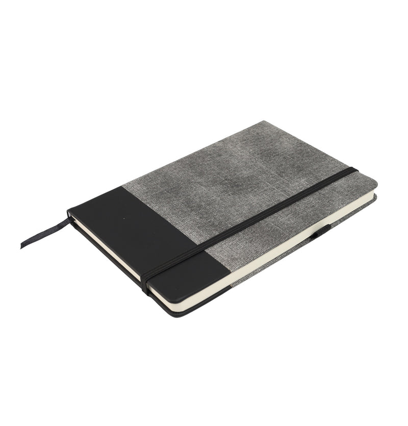 Two-tone Personalized PU Notebook – custom branded corporate gift, Kaaf Creations UAE