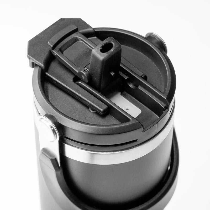 Tumbler with Handle and Sipper Black