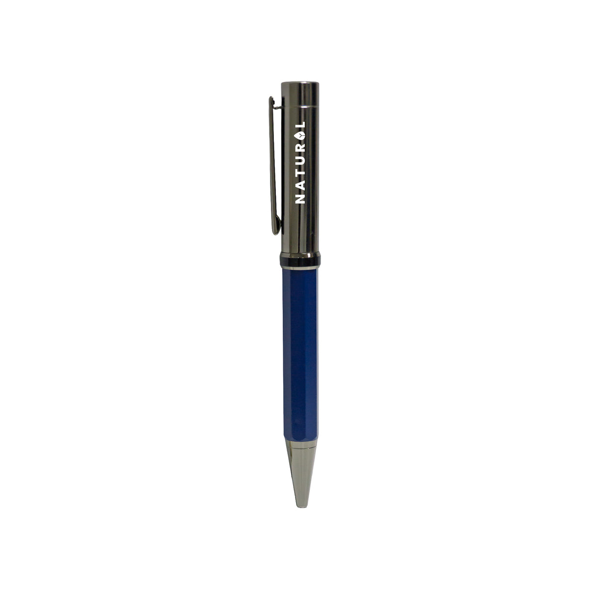 Blue metal pen with elegant barrel design – 11611BL