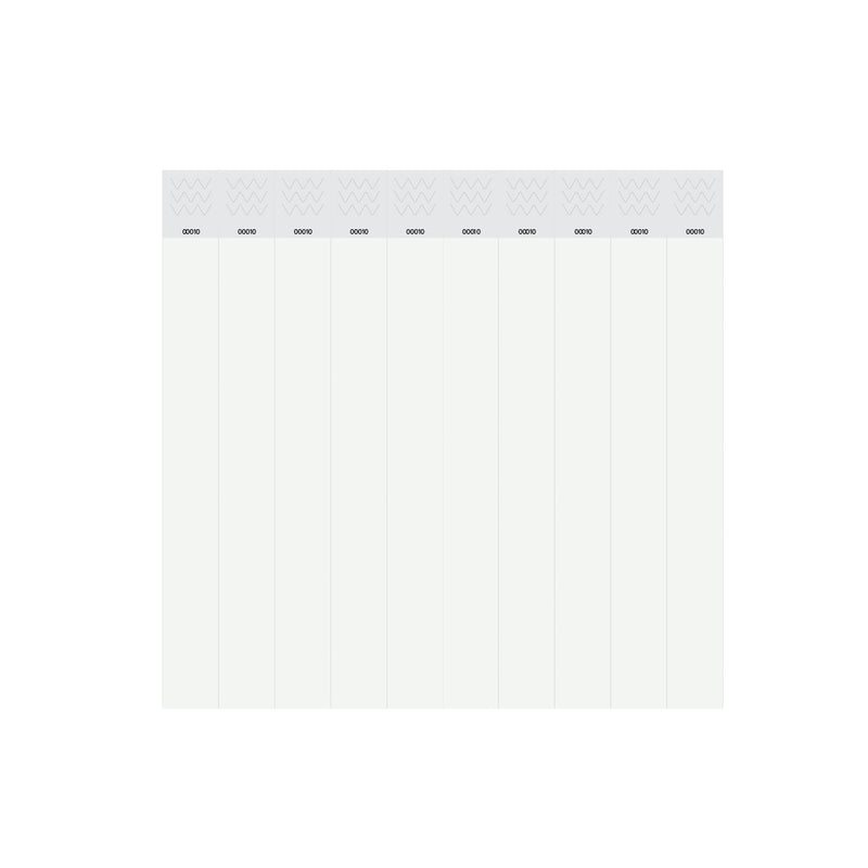 Tyvek Wrist Band White