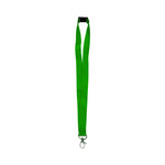 Lanyard with safety Clip and Metal Hook Green