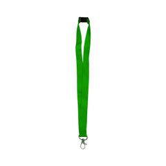 Lanyard with safety Clip and Metal Hook Green