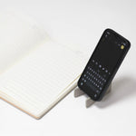 Dual Tone A5 Black Notebook with Detachable Mobile Stand