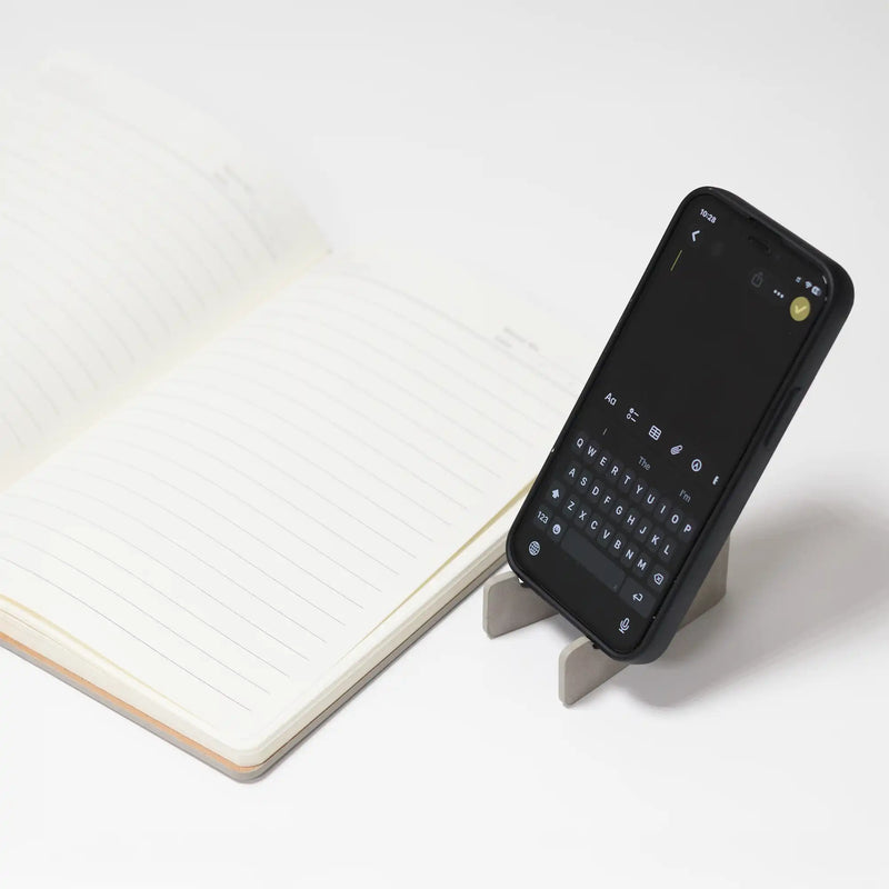 Dual Tone A5 Black Notebook with Detachable Mobile Stand