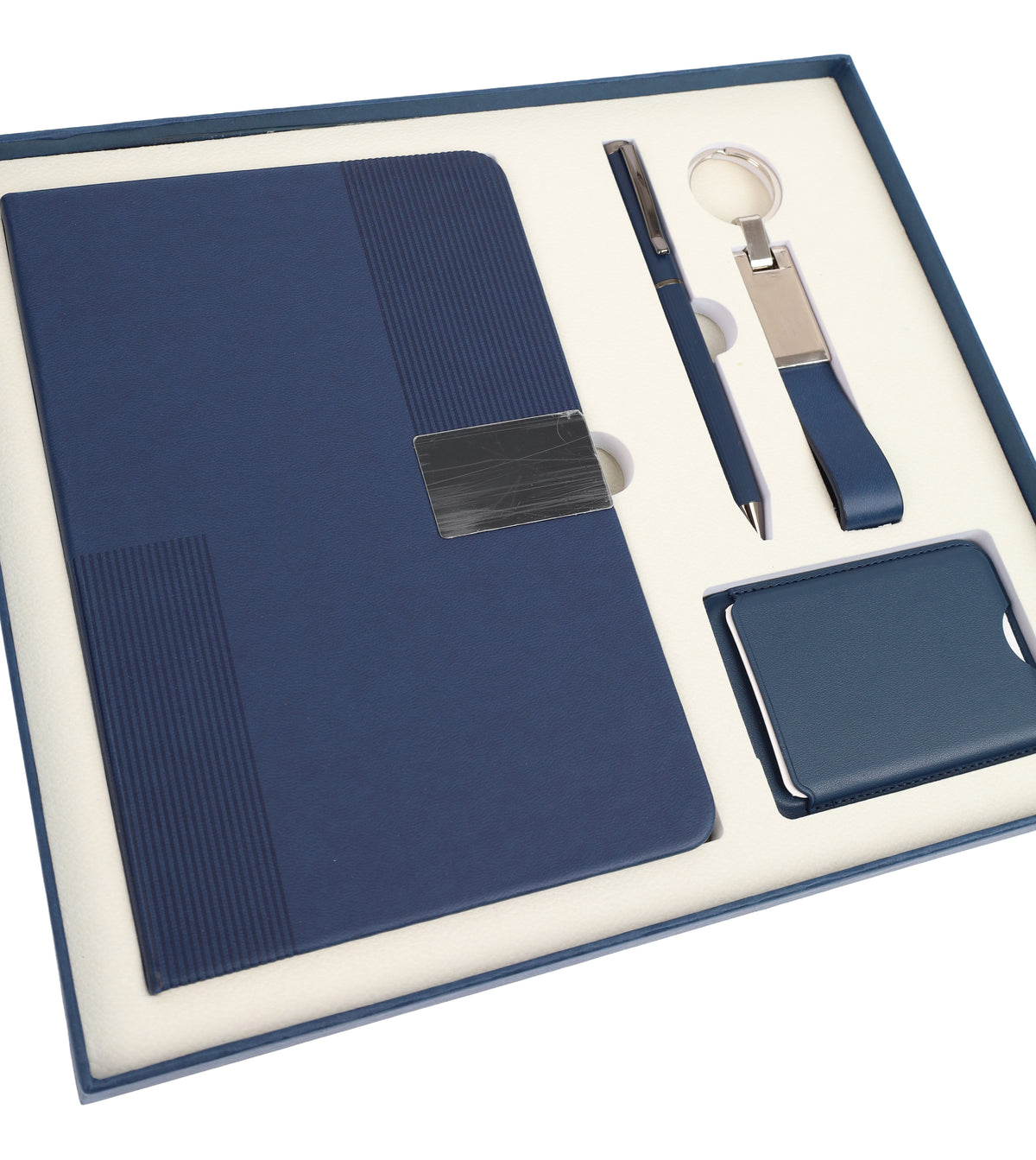Notebook, Card Holder, Keychain Gift Set – custom branded corporate gift, Kaaf Creations UAE
