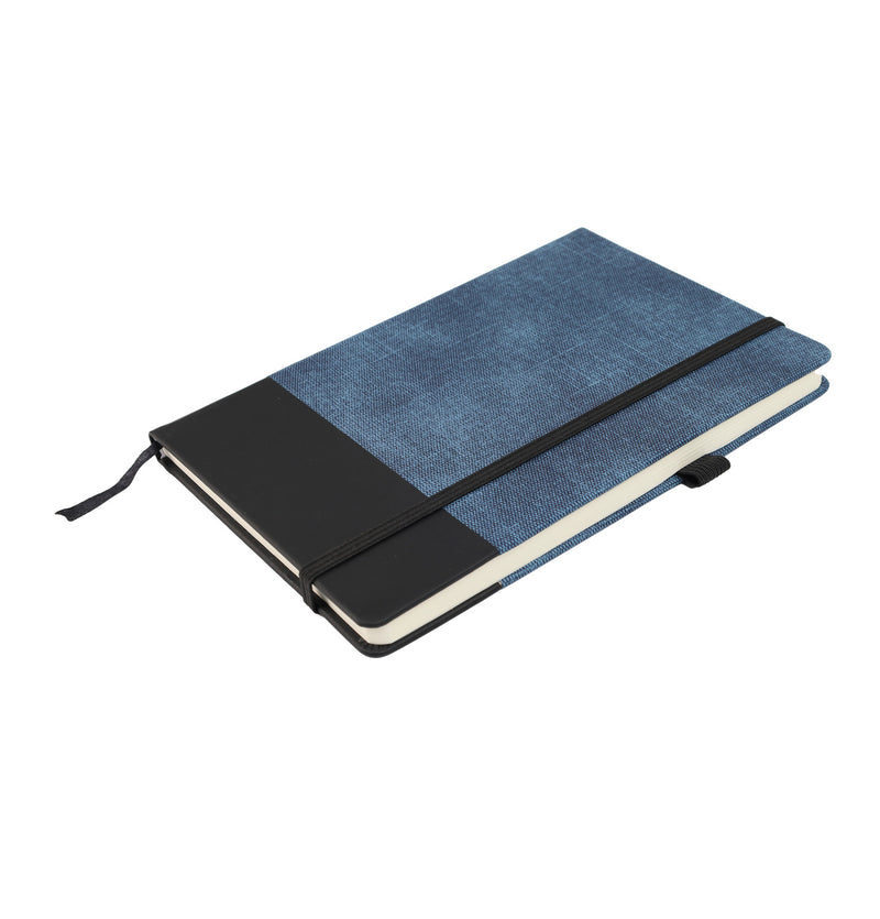 Two-tone Personalized PU Notebook – custom branded corporate gift, Kaaf Creations UAE