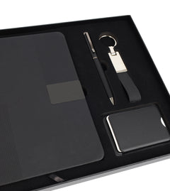 Notebook, Card Holder, Keychain Gift Set – custom branded corporate gift, Kaaf Creations UAE