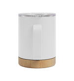 Bamboo Base Stainless Steel Mug – custom branded corporate gift, Kaaf Creations UAE