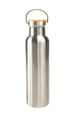 Stainless Steel Bamboo Flask – custom branded corporate gift, Kaaf Creations UAE