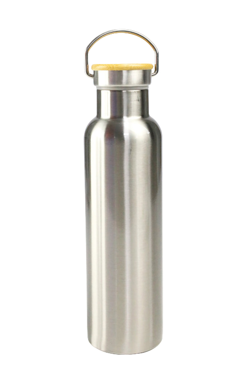 Stainless Steel Bamboo Flask – custom branded corporate gift, Kaaf Creations UAE