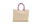 Jute Bag with Canvas Pocket – custom branded corporate gift, Kaaf Creations UAE