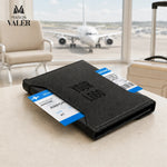 Leather passport holder travel wallet pen slot card slots custom branding Dubai GCC