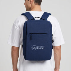 Backpack with USB Charging Point Blue