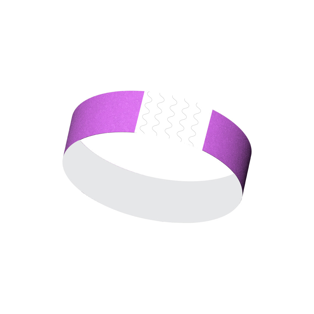 Tyvek Wrist Band Purple