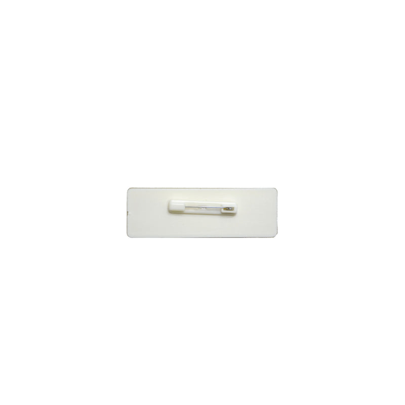 Silver Pin Back Name Badge for Business Events