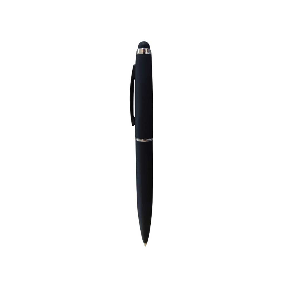 Black Metal pen with stylus Matt finish