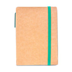 A6 Craft Notebook with Pen and Post-it Green