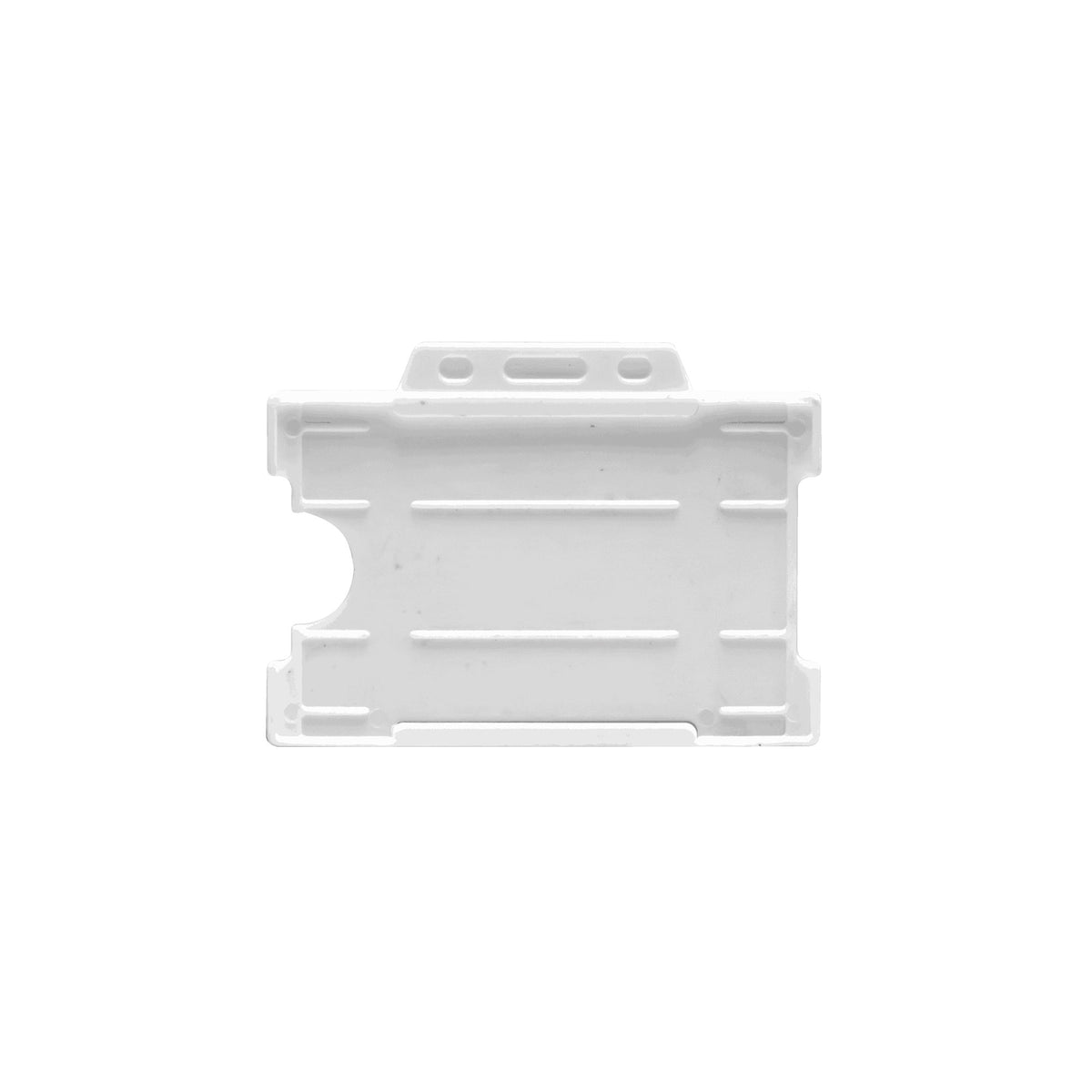 Plastic ID card holder White