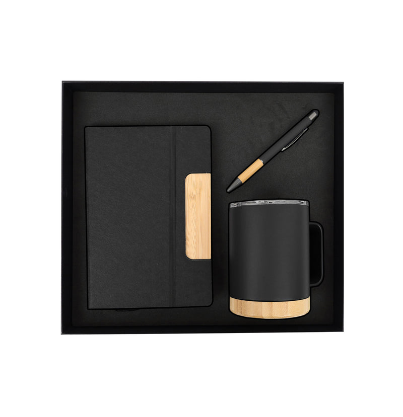 Bamboo Detailing Corporate Gift Box – custom branded corporate gift, Kaaf Creations UAE