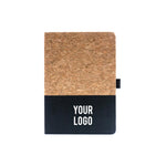 Cork cover Notebook Black