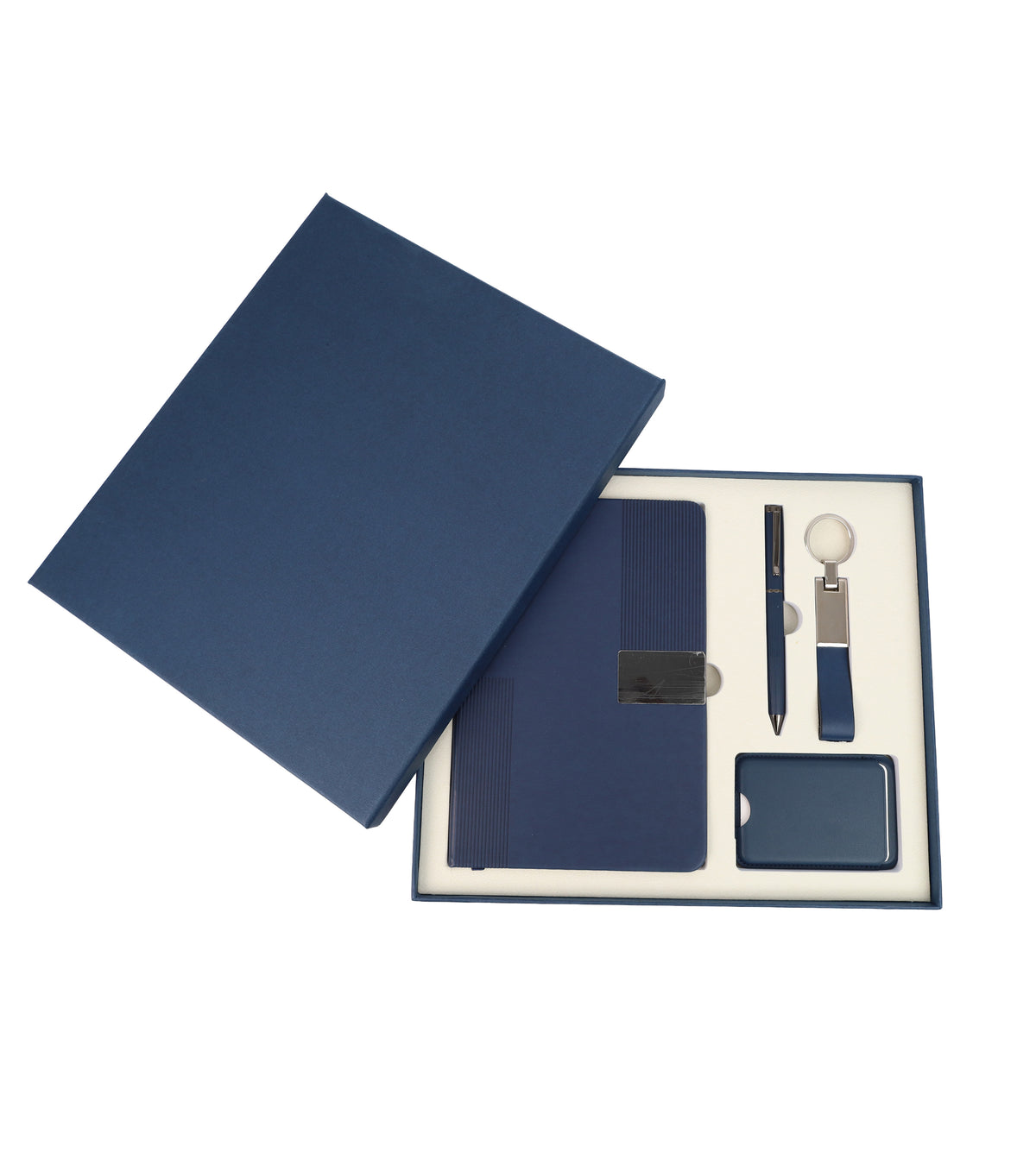 Notebook, Card Holder, Keychain Gift Set – custom branded corporate gift, Kaaf Creations UAE