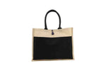 Jute Bag with Canvas Pocket – custom branded corporate gift, Kaaf Creations UAE