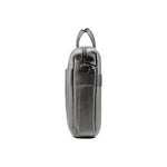 Premium Gray executive laptop bag with padded protection and luxury business travel design