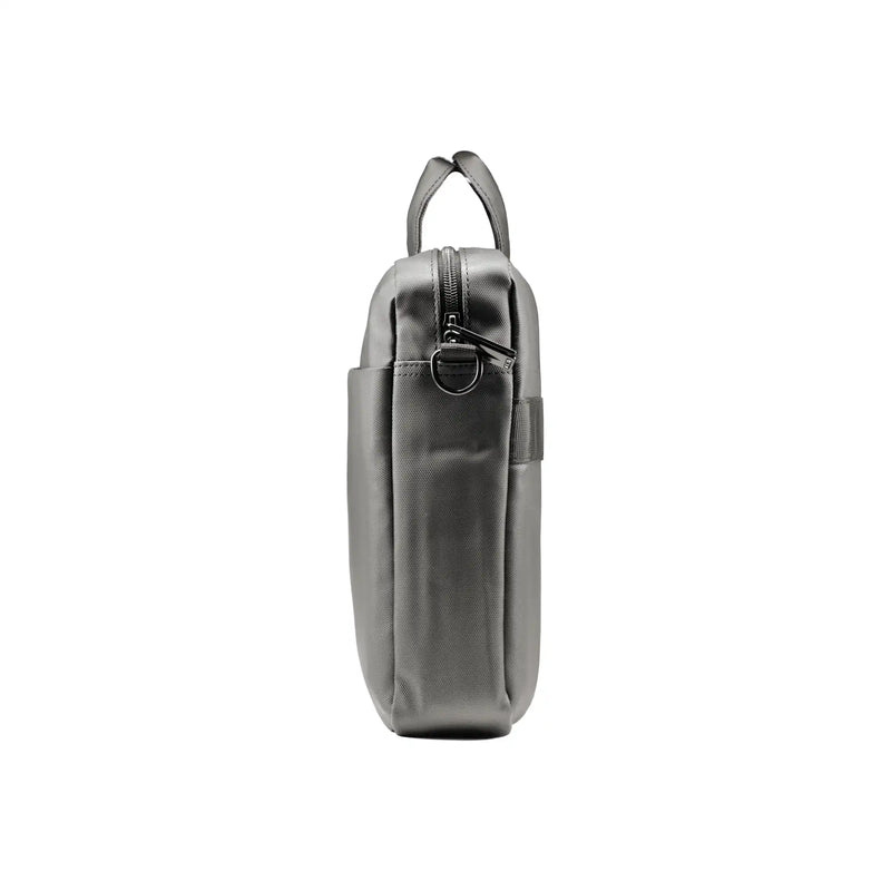 Premium Gray executive laptop bag with padded protection and luxury business travel design