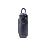 Premium blue executive laptop bag with padded protection and luxury business travel design
