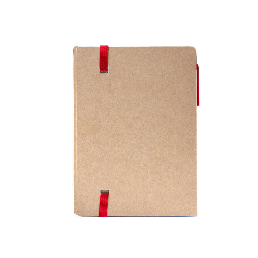 A6 Craft Notebook with Pen and Post-it Red