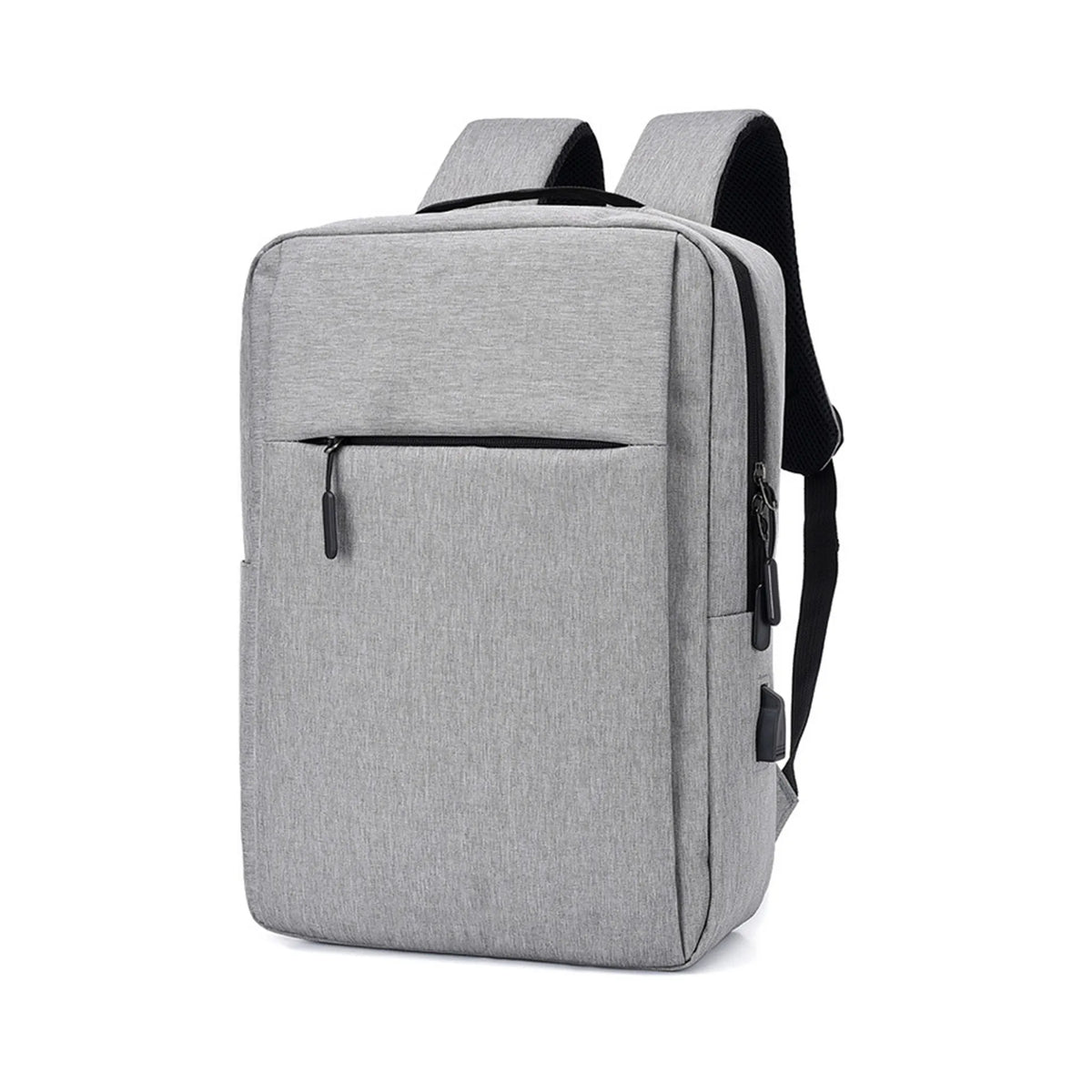 Backpack with USB Charging Point Gray