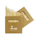 12 Colour pencil set Brown box