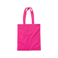 Pink recycled cotton tote bag with long handles – sustainable and reusable
