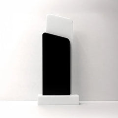 Black and White Crystal Trophy