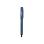 Blue metal pen with fabric feel barrel – 11612BL