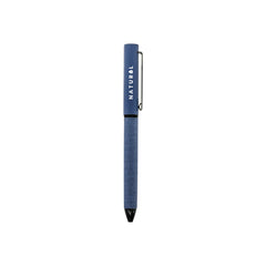 Blue metal pen with fabric feel barrel – 11612BL
