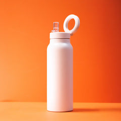 Magnetic insulated water bottle with phone holder in multiple colors