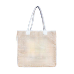 Laminated Jute bag with velcro