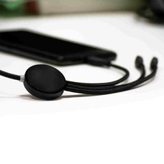 RPET Charging cable with Lightup Logo