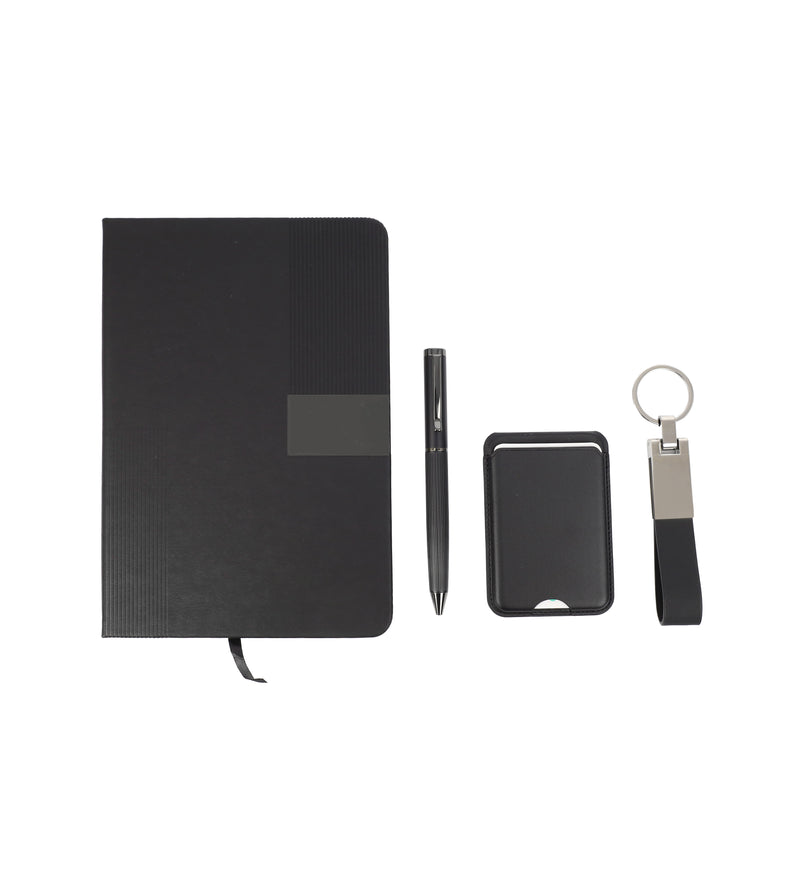 Notebook, Card Holder, Keychain Gift Set – custom branded corporate gift, Kaaf Creations UAE