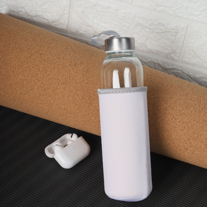 Glass Bottle Sleeve – custom branded corporate gift, Kaaf Creations UAE