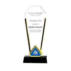 Trophy with Gold Edge and Black Base